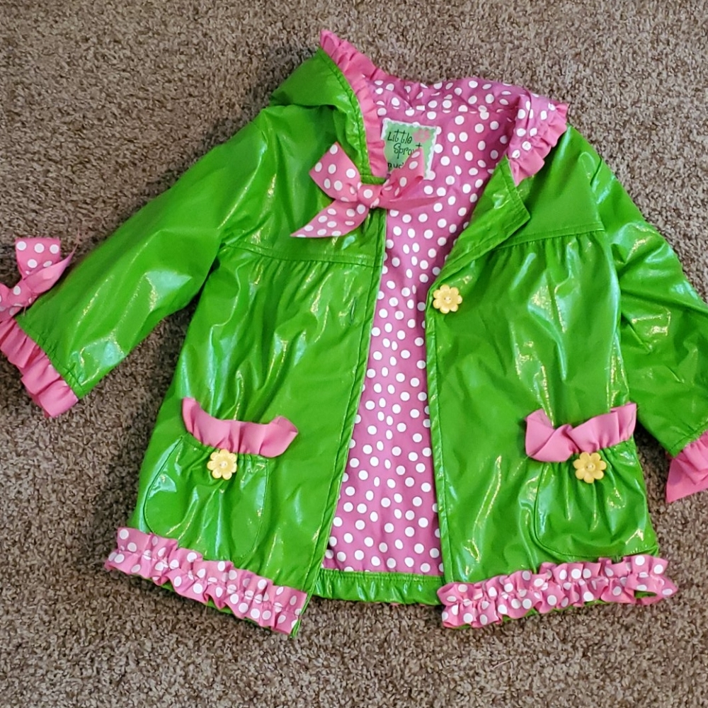 Adorable Mud Pie Rain Coat 🌼